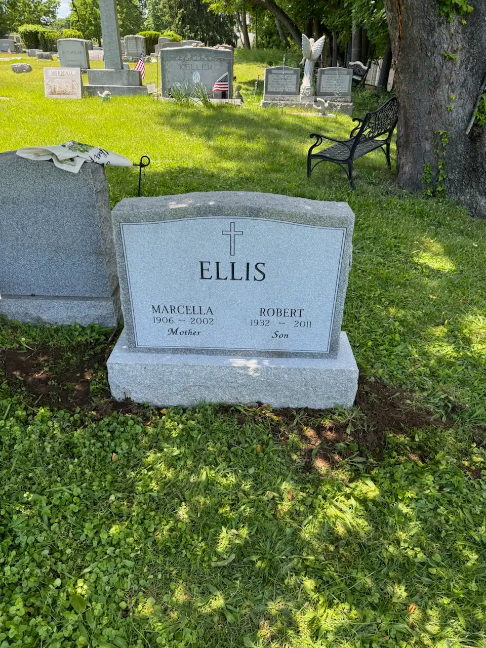 Granite Memorial Bench hand-carved by NJ Cemetery Benches in NJ — image 5